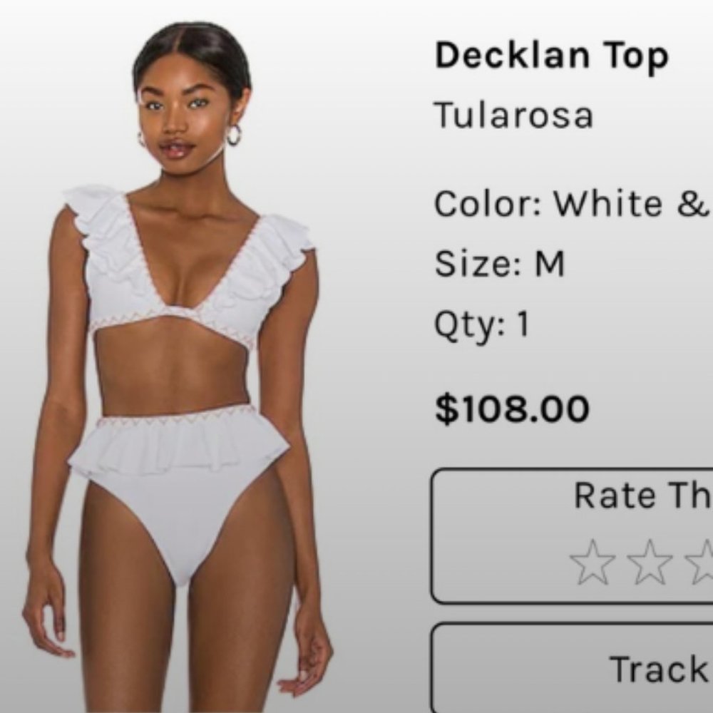 Tularosa White bikini set
